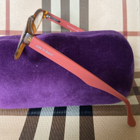 Tortoise Brown Frames Pinkish Arms Readers Strength 2.5 - Picture 10 of 11